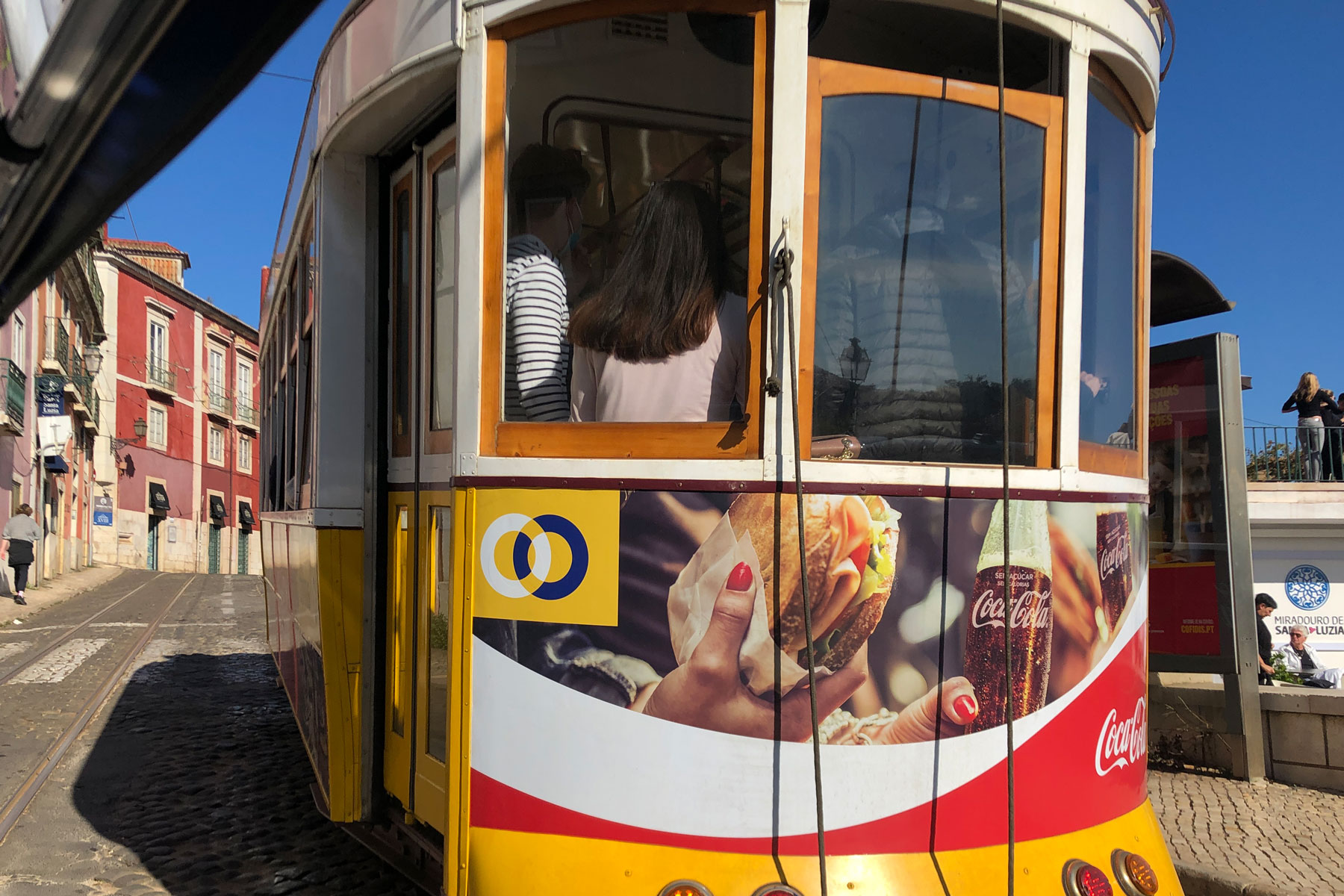 Tram during a delivery trip as a memory of detour, harbour and shore leave