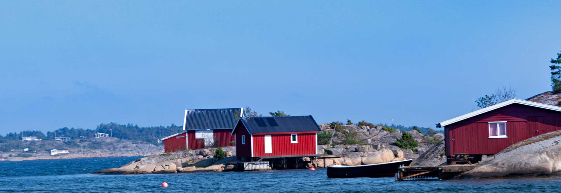 Bootshüser in Norwegens Schären