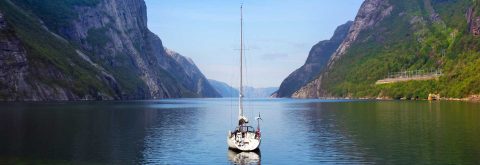 In the wake of the Vikings - sailing in the middle of spectacular nature